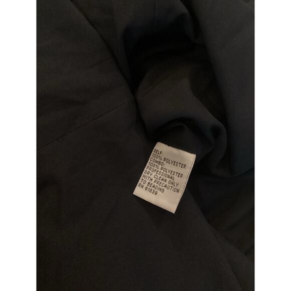 rickie freeman teri jon a line navy sleeveless floral sequin applique dress 2 - Picture 11 of 13